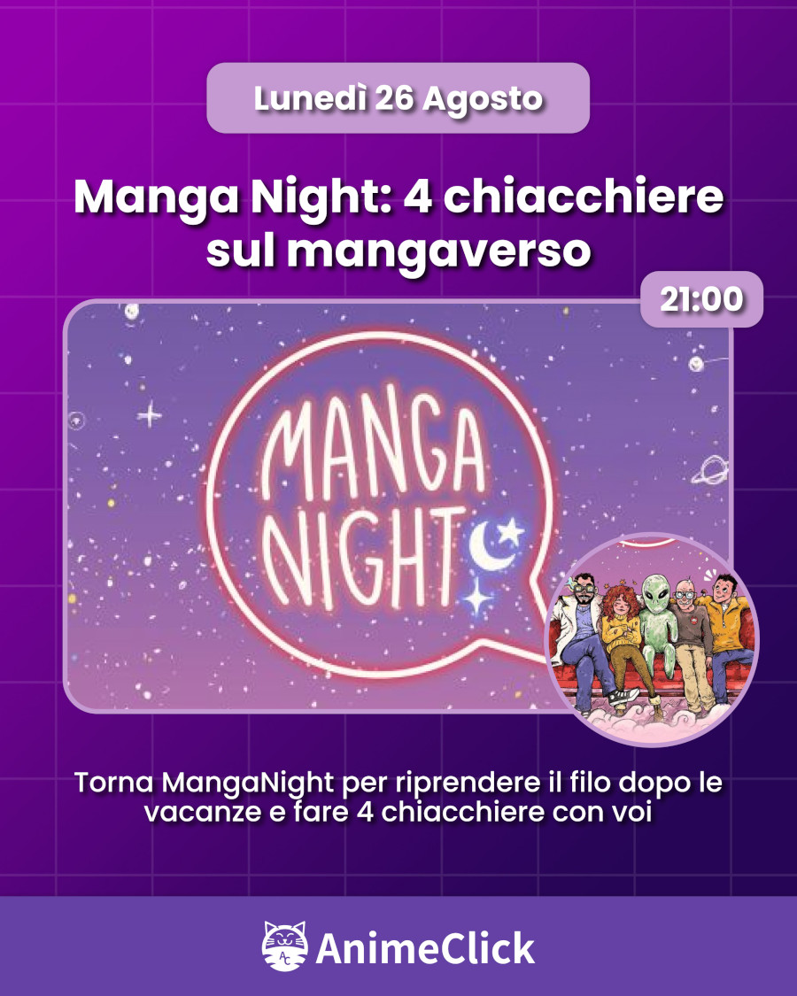 AnimeClick su Twitch: programma dal 26 agosto all'1 settembre